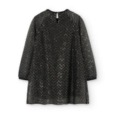 Vestido Lentejuelas Tul Negro Boboli diseño